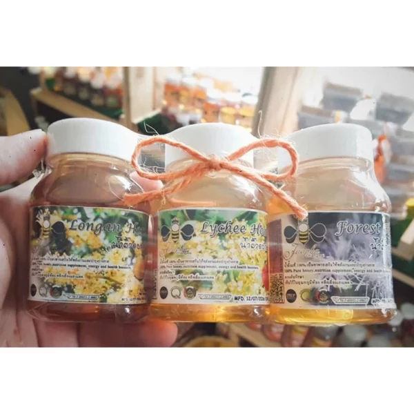 3 types of honey pack - (Longan-Wild-Lychee) - Image 2