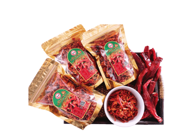 Fried chili with herbs
