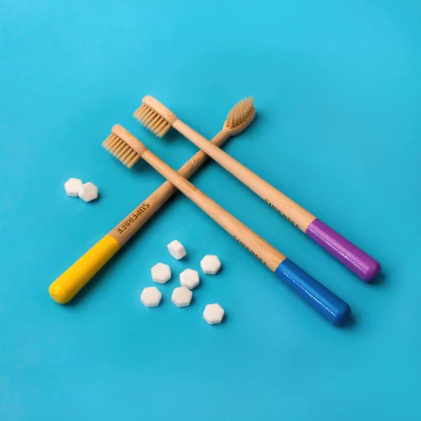 5 Biodegradable Bamboo Toothbrushes - Image 3