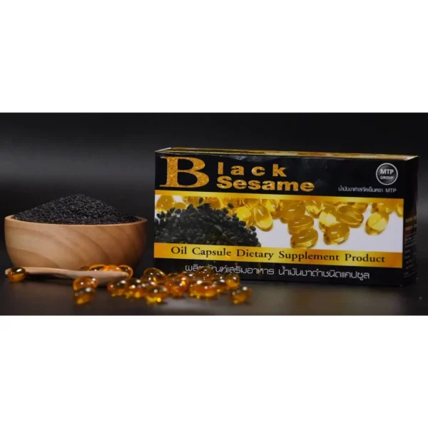 Black Sesame Oil Capsule Dictary Supplement Product - Image 3