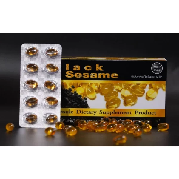 Black Sesame Oil Capsule Dictary Supplement Product - Image 2