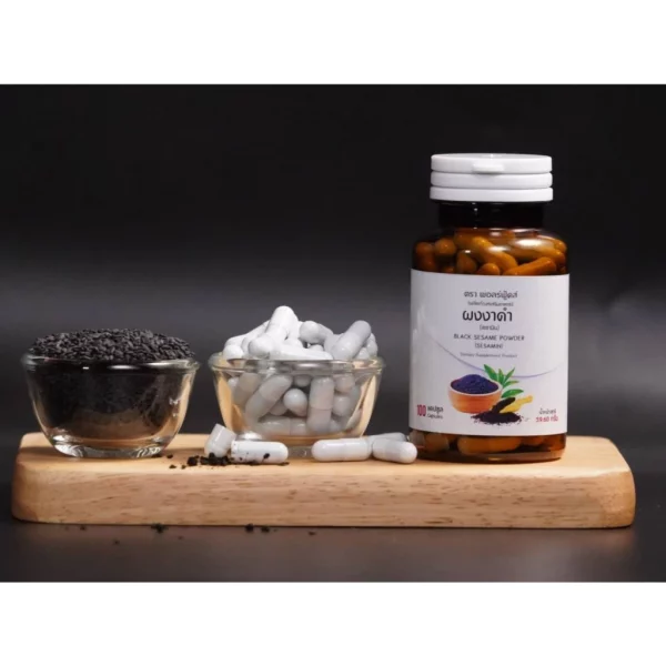 Black sesame powder dietary supplement 100 tablets - Image 3