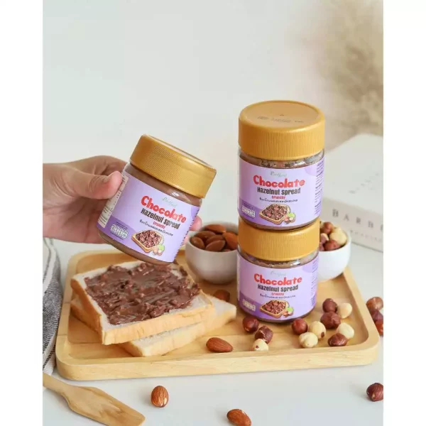 Chocolate Hazelnut Spread, Sweetened and Crunchy, 200 g. (Bottle) - Image 2