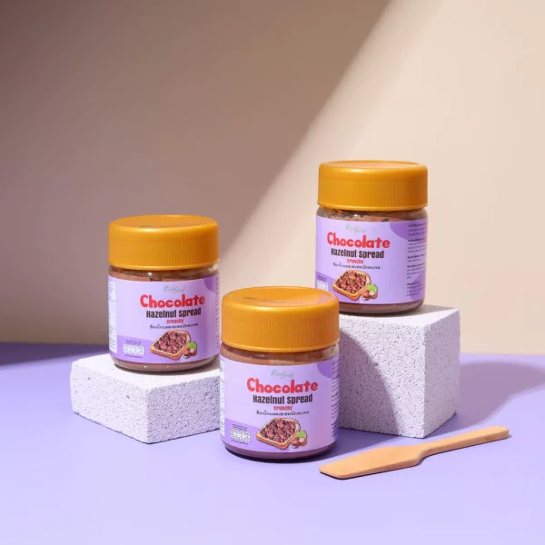 Chocolate Hazelnut Spread, Sweetened and Crunchy, 200 g. (Bottle) - Image 4