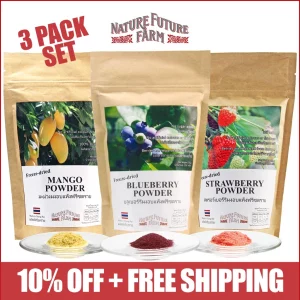 Freeze Dried Fruits Powder 3 Packs