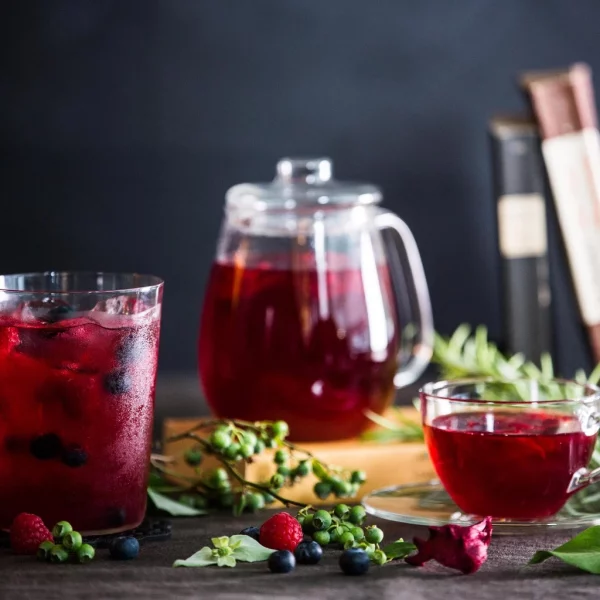 Freeze Dried Organic Blueberry & Raspberry Tea (Herbal Tea) - Image 3