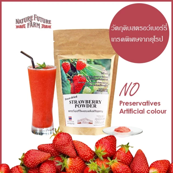 Freeze Dried Strawberry Powder