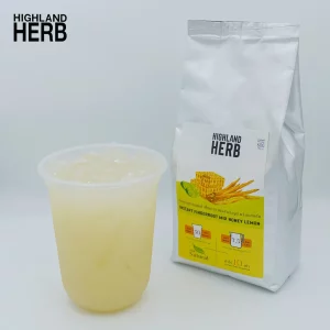 Instant powdered galangal, honey, and lemon