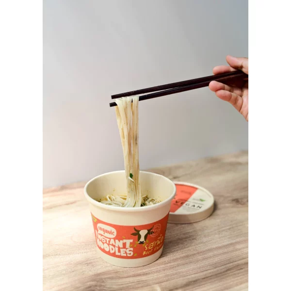 LUMLUM Organic Instant noodles Vegan Beef - Image 3