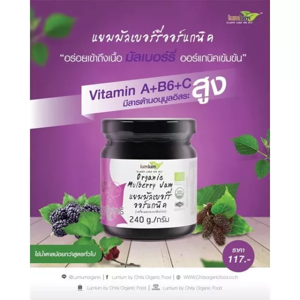 LUMLUM Organic Mulberry Jam - Image 2