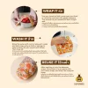 Medium Beeswax Food Bag - Hexagonia - Image 3