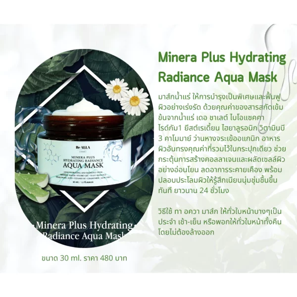 Minera Plus Hydrating Radiance Aqua Mask - Image 4