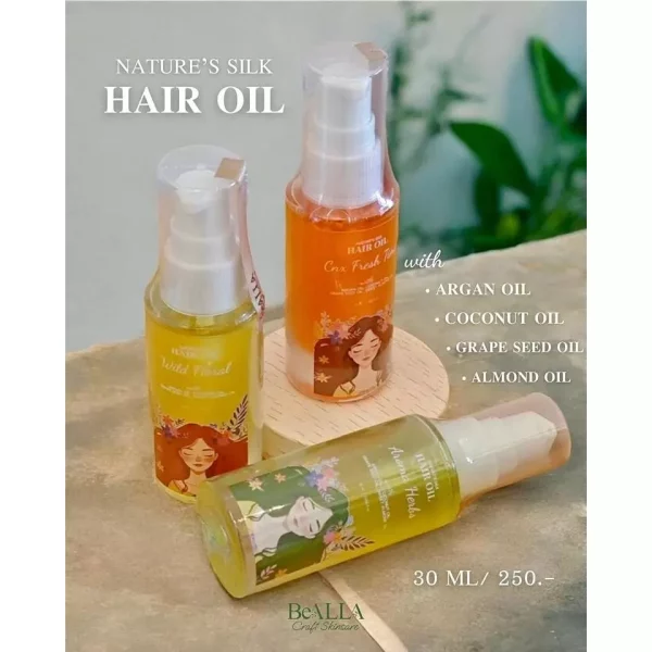 Nature's Silk Hair Oil Aroma Herbs - Image 2
