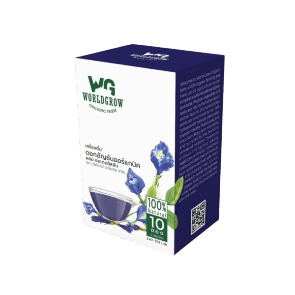 Organic Butterfly Pea Flower Drink mixed with Assam Red Tea - Image 2