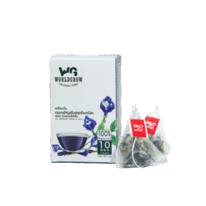 Organic Butterfly Pea Flower Drink mixed with Assam Red Tea