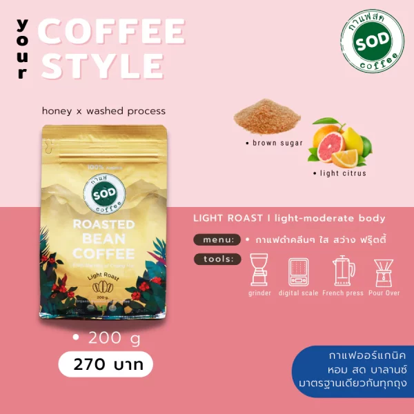 Organic Roasted Bean Coffee Light Roast - Image 3