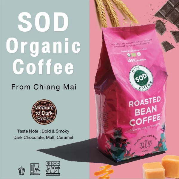 Organic Roasted Bean Coffee (Medium to Dark Roast) - Image 3