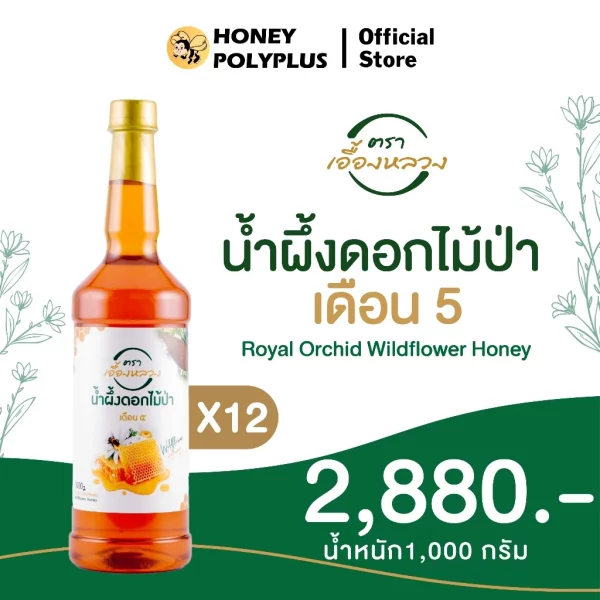 Royal Orchid Wildflower Honey 1000g (Pack of 12) - Image 2