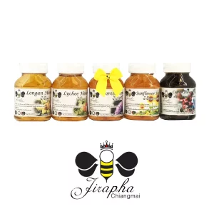 Set of 5 types of honey