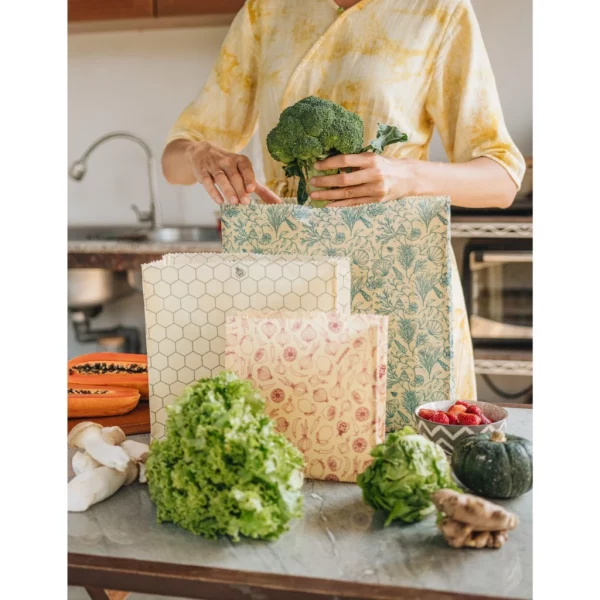 Waxed Food Bags Set – S, M, L - Image 3
