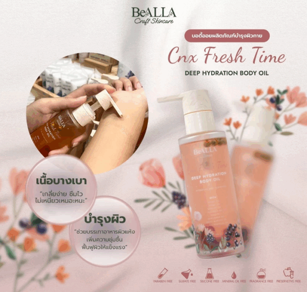 CNX Fresh Time Flower Deep Hydration Body Oil - Image 2