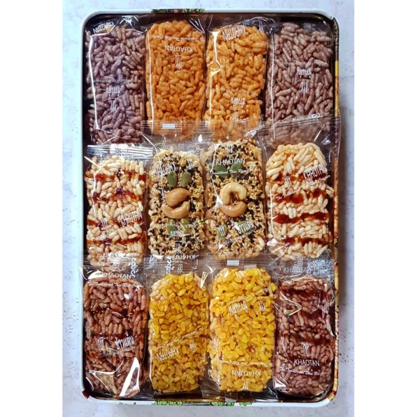 Rice cracker gift box in a metal box - Image 2