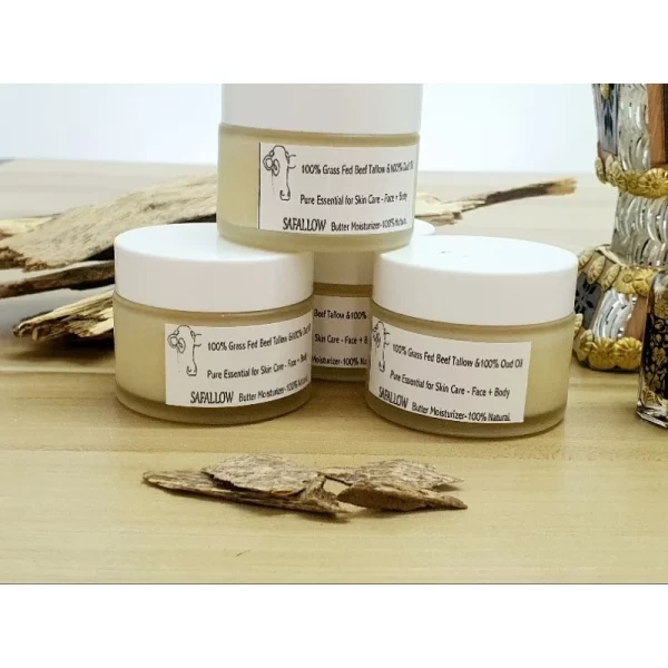 SAFALLOW 100% Grass Fed Beef Tallow with 100% Oud Oil Pure Essential for Skin - Image 3
