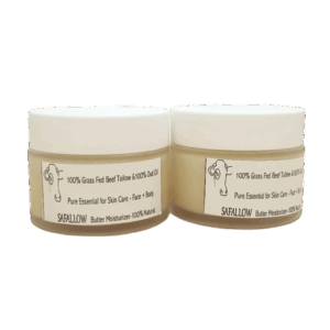 SAFALLOW 100% Grass Fed Beef Tallow with 100% Oud Oil Pure Essential for Skin