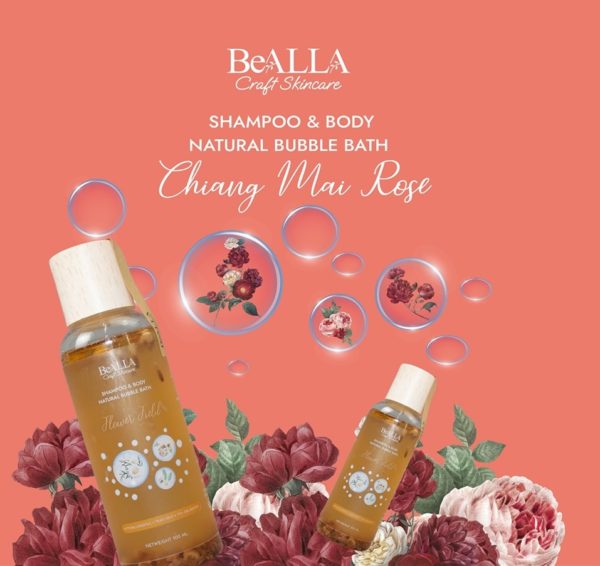 Shampoo & Body Natural Bubble Bath CHIANG MAI ROSE - Image 4
